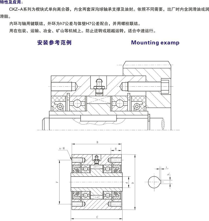 CKZ系列楔塊式_越離合器